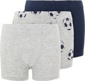 NAME IT KIDS NKMTIGHTS 3P GREY MEL FOOTBALL NOOS Jongens Onderbroek - Maat 134-140