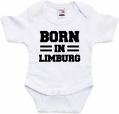 Born in Limburg tekst baby rompertje wit jongens en meisjes - Kraamcadeau - Limburg geboren cadeau 92 (18-24 maanden)