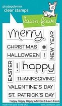 Happy Happy Happy Add-On Clear Stamps (LF1478)