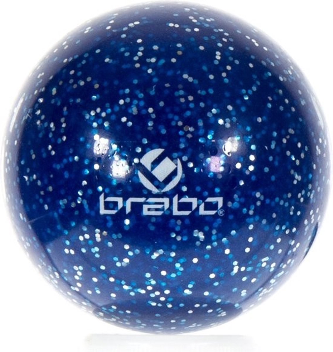 Hockeybal glitter blauw - reject - 12 stuks