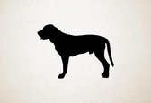 Silhouette hond - Broholmer - M - 60x84cm - Zwart - wanddecoratie