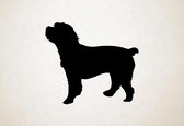 Silhouette hond - Cockapoo - Cockapoo - M - 60x67cm - Zwart - wanddecoratie