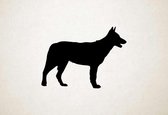 Silhouette hond - Northern Inuit Dog - M - 60x82cm - Zwart - wanddecoratie