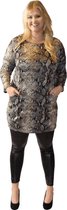 Losvallende tuniek met print