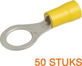 50x Kabelschoen oogring M8 geel 4,0 - 6,0mm² kabel