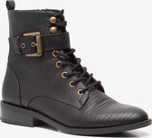 Blue Box dames veterboots - Zwart - Maat 37