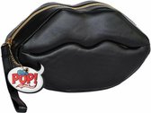 Oh My Pop! Clutch handtas Lips Black