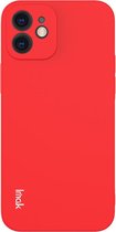 IMAK Slim-Fit TPU Back Cover - Geschikt voor iPhone 12 Mini Hoesje - Rood