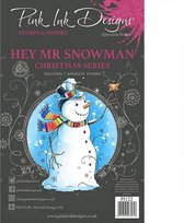 Pink Ink Designs Clear stamp - Hey Mr Snowman - A5 - Set van 7