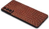 ScreenSafe Skin Galaxy S21 Plus Brown Caramel Snake