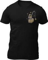 Bitcoin Fishing - Heren T-Shirt - Crypto - Doge Coin- Getailleerd - Katoen - Ronde Hals