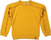 Koko Noko meisjes sweater met rouches Ochre