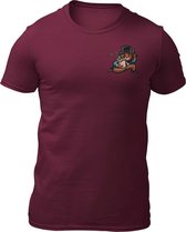 Monopoly - Teddy The Gangster - Heren T-Shirt - Getailleerd - Katoen - Ronde Hals