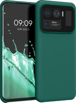 kwmobile telefoonhoesje voor Xiaomi Mi 11 Ultra - Hoesje met siliconen coating - Smartphone case in turqoise-groen