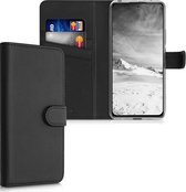 kwmobile telefoonhoesje voor Xiaomi Redmi Note 10 Pro - Hoesje met pasjeshouder in zwart - Wallet case