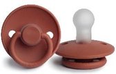 Frigg Classic Siliconen Fopspeen 6+M | Baked Clay