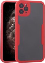 Acryl + TPU 360 graden volledige dekking schokbestendige beschermhoes voor iPhone 11 Pro (rood)