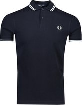 Fred Perry Polo Blauw Normaal - Maat S - Heren - Herfst/Winter Collectie - Katoen