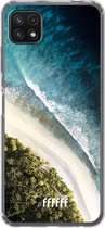 6F hoesje - geschikt voor Samsung Galaxy A22 5G -  Transparant TPU Case - La Isla #ffffff
