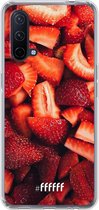 6F hoesje - geschikt voor OnePlus Nord CE 5G -  Transparant TPU Case - Strawberry Fields #ffffff