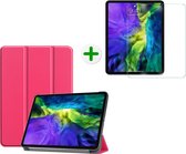 Tablet hoes geschikt voor iiPad Pro 2020- 11 inch - Tablet hoes en Screenprotector - Magenta