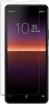 Screenprotector voor Sony Xperia 1 II - tempered glass screenprotector - Case Friendly - Transparant