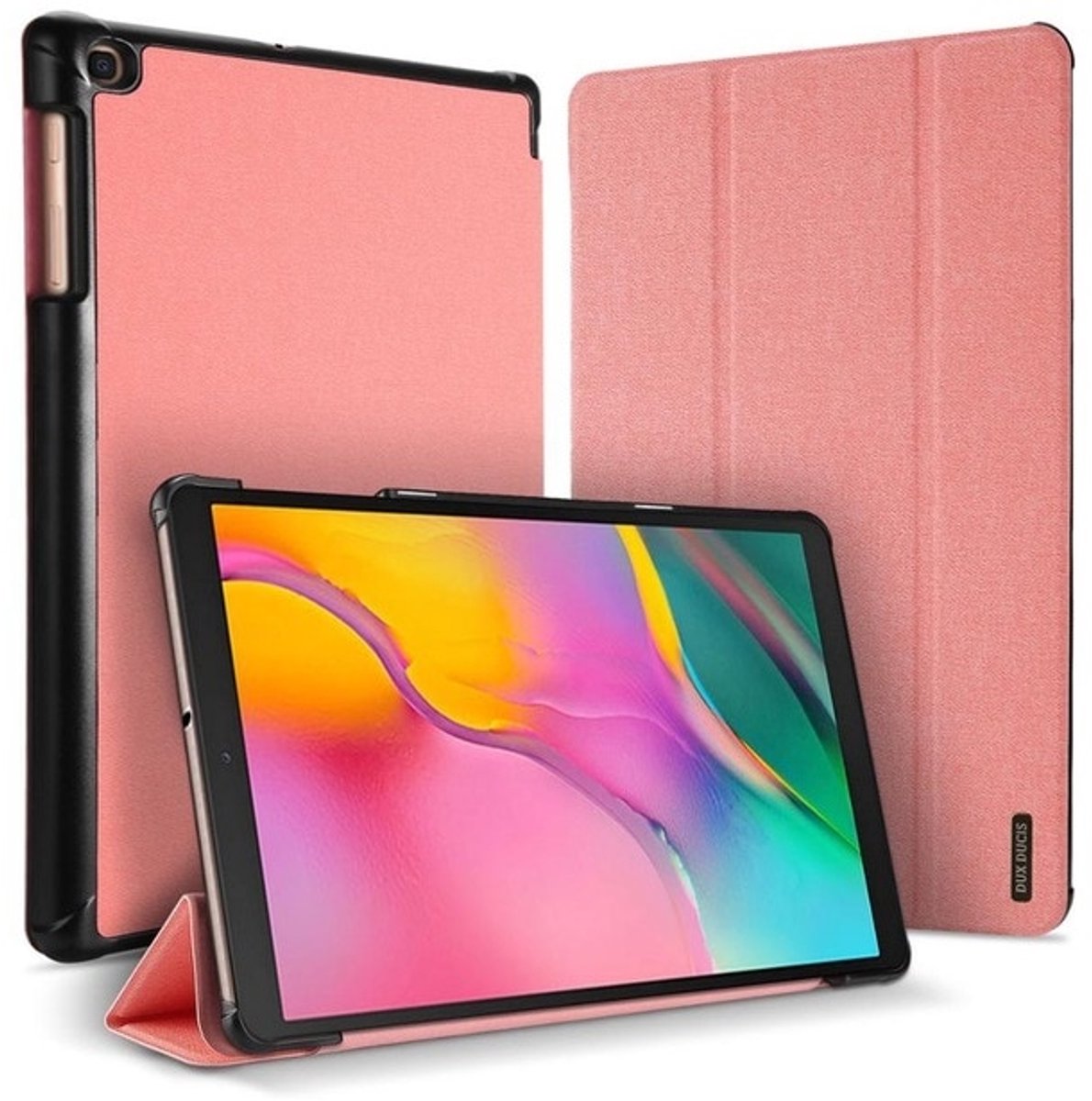 Samsung Galaxy Tab A 10.1 (2019) hoes - Dux Ducis Domo Book Case - Roze