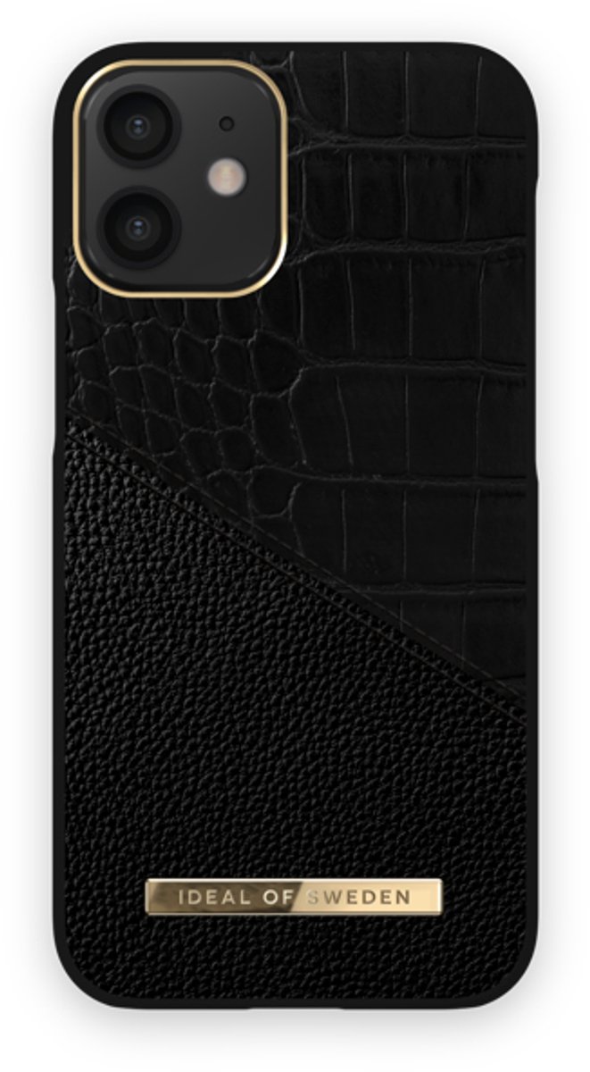 iDeal of Sweden iPhone 12 Mini Backcover hoesje - Nightfall Croco