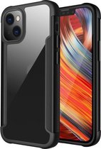 Iron Man-serie metalen pc + TPU-beschermhoes voor iPhone 13 (zwart)