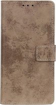 Shop4 - Alcatel 3L (2021) Hoesje - Wallet Case Vintage Licht Bruin