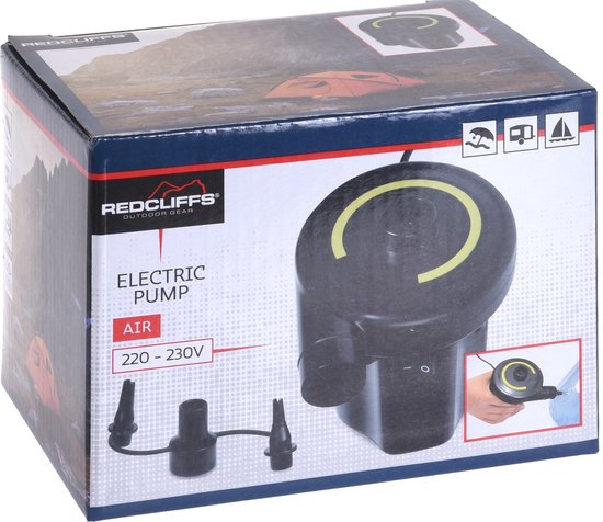 Redcliffs Elektrische Pomp 220v-230v 14 X 11 Cm Zwart 4-delig van Redcliffs — afbeelding 4