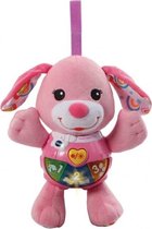 knuffel en speel puppy roze