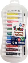 verfset Tempera junior 144 ml multicolor 13-delig