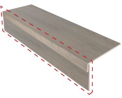 Traprenovatie stootbord (3 stuks) | Laminaat | Louisiana Oak | 130 x 20 cm