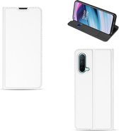 OnePlus Nord CE 5G Stand Cover Hoesje Wit met Pashouder