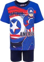 Marvel jongens shortama Captain America - Avengers - Blue  - 104  - Blauw