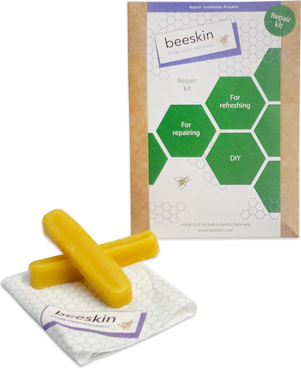 Goedkoopste Beeskin Bijenwasdoeken - Reparatie set - Bijenwasverpakkingen