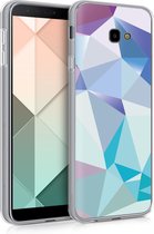 kwmobile telefoonhoesje voor Samsung Galaxy J4+ / J4 Plus DUOS - Hoesje voor smartphone - Asymmetrische Driehoeken design