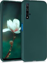 kwmobile telefoonhoesje voor Huawei Nova 5T - Hoesje voor smartphone - Back cover in metallic petrol