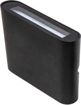 Stera Wandlamp LED zwart dimbaar 2x346lm 2700k IP54 - Modern - Lampidee - 2 jaar garantie
