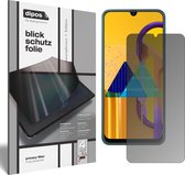 dipos I Privacy-Beschermfolie mat compatibel met Samsung Galaxy M31s Privacy-Folie screen-protector Privacy-Filter (expres kleiner dan het glas omdat het gebogen is)