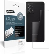 dipos I 2x Pantserfolie mat compatibel met Samsung Galaxy A52 Achterkant Beschermfolie 9H screen-protector (expres kleiner dan het glas omdat het gebogen is)