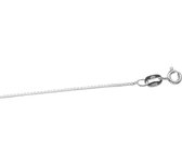 YO&NO - Ketting - Zilver - Venetiaans -  0,8mm - 40cm - Sieraden vrouw - Heren - Zilver 925