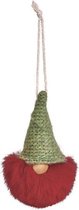Moses Kersthanger Kabouter 11 X 7,5 Cm Textiel Groen/rood