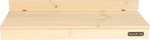 Barre de balcon - Lavis gris ivoire - Bois de pin Grijs ivoire - Tout type de garde-corps - 90x30 cm