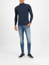 Purewhite - Dylan 740 Distressed Heren Skinny Fit   Jeans  - Blauw - Maat 27
