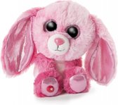 knuffel Glubschis konijn junior 15 cm pluche roze