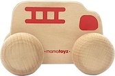 brandweerwagen junior 15 x 8 cm hout naturel