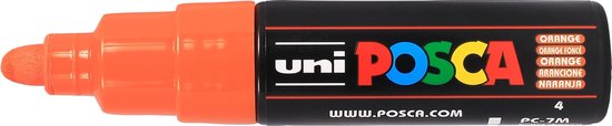 Posca Uni-Ball PC-7M – verfstift – marker – Medium Orange – op waterbasis