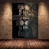 Wilde Leeuw Motivatie Quote Print Poster Wall Art Kunst Canvas Printing Op Papier Living Decoratie  B